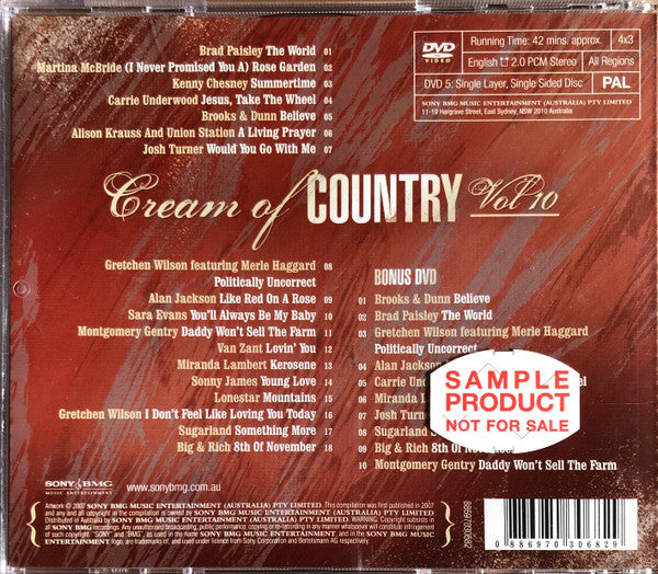 Various : Cream Of Country Vol 10 - 40th CMA Awards (CD, Comp + DVD-V, Comp, PAL, All)