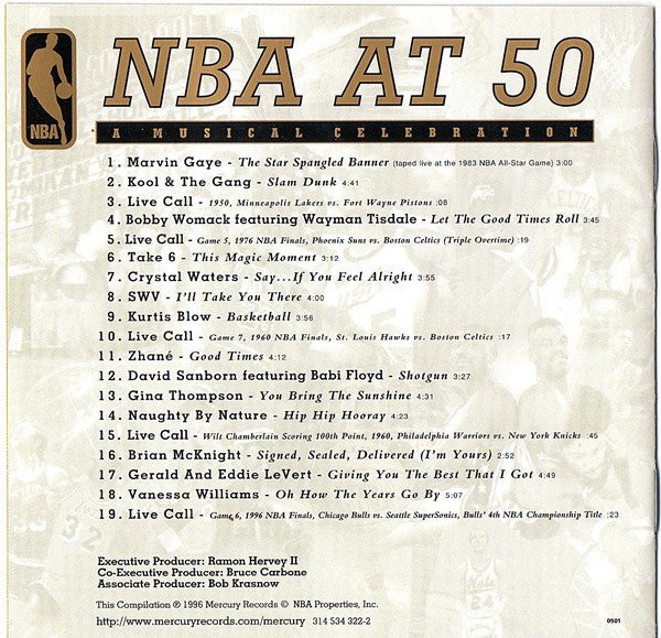 Various : NBA At 50 A Musical Celebration (CD, Comp)