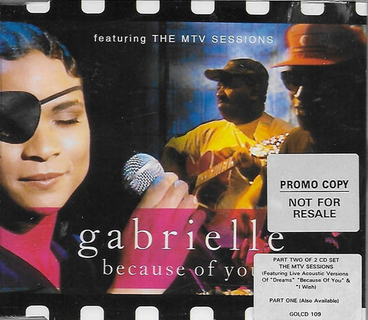 Gabrielle : Because Of You (CD, Single, Promo)