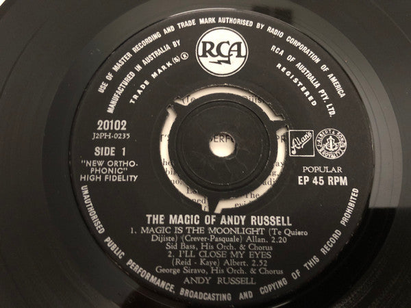 Andy Russell (2) : The Magic Of Andy Russell (7", EP, 3 P)