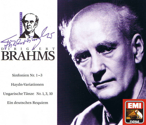 Johannes Brahms / Wilhelm Furtwängler, Yehudi Menuhin, Willi Boskovsky : Furtwängler Dirigiert Brahms (Box, Comp + 6xCD, Mono, RM)
