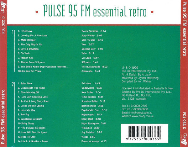 Various : Pulse 95 FM Essential Retro (2xCD, Comp)