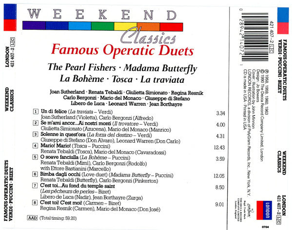 Various : Famous Operatic Duets (CD)