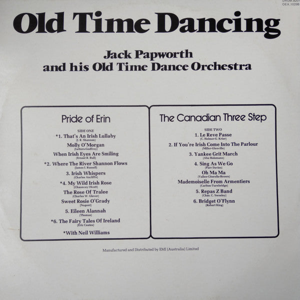 Jack Papworth And His Orchestra : Old Time Dancing (LP, RE)