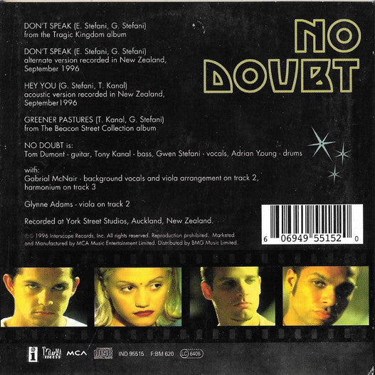 No Doubt : Don't Speak (CD, Single, Car)
