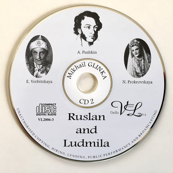 Mikhail Ivanovich Glinka, Chorus Of The Bolshoi Theatre, Bolshoi Theatre Orchestra, Kiril Kondrashin : Ruslan And Ludmila (3xCD, Album, Mono, RM)