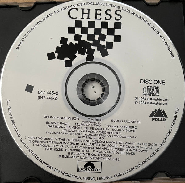 Benny Andersson, Björn Ulvaeus, Tim Rice : Chess (2xCD, Album, RE)