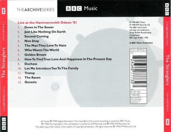 The Stranglers : Live At The Hammersmith Odeon '81 (CD, Album, M/Print)