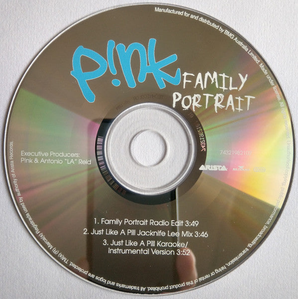 P!NK : Family Portrait (CD, Single)