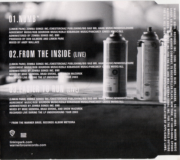 Linkin Park : Numb (CD, Single)