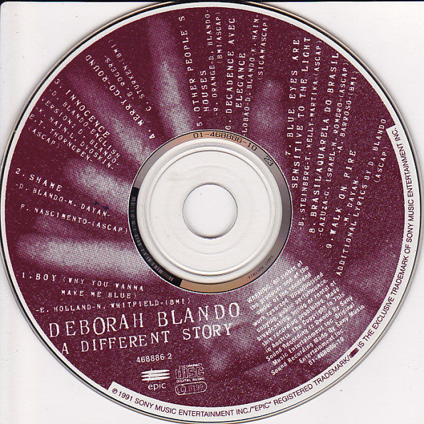 Deborah Blando : A Different Story (CD, Album)