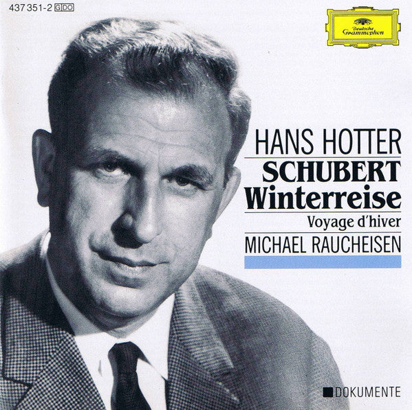 Franz Schubert, Hans Hotter, Michael Raucheisen : Winterreise - Voyage d'hiver (CD, Album, Mono)