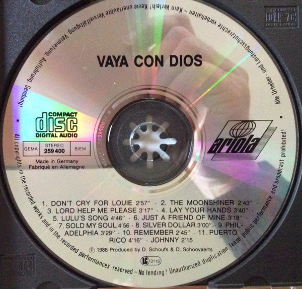 Vaya Con Dios : Vaya Con Dios (CD, Album, RE)