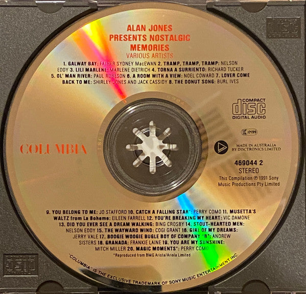Various : Alan Jones Presents Nostalgic Momories (CD, Comp)