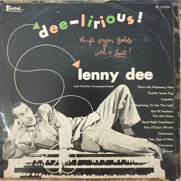 Lenny Dee (2) : Dee-Lirious! (10", Album, Mono)
