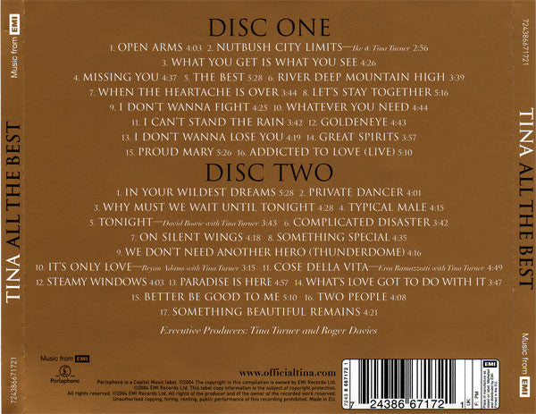 Tina Turner : All The Best (2xCD, Comp, RM)