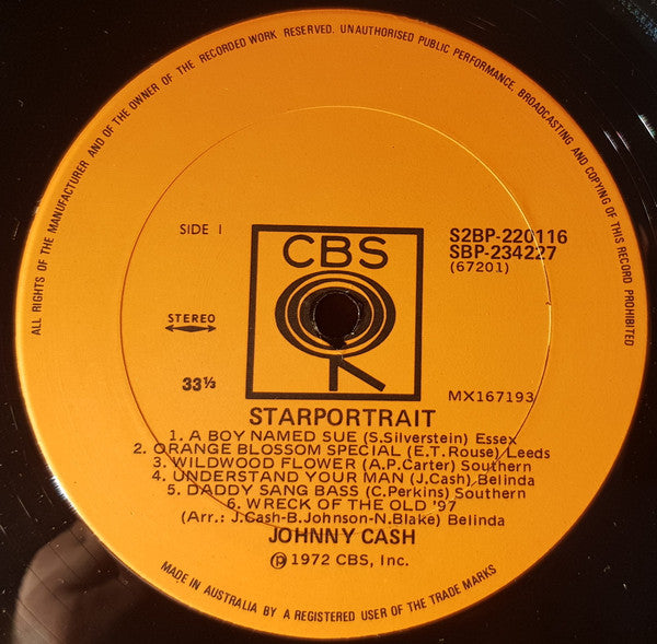 Johnny Cash : Starportrait (2xLP, Comp, Gat)