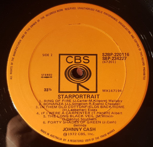 Johnny Cash : Starportrait (2xLP, Comp, Gat)