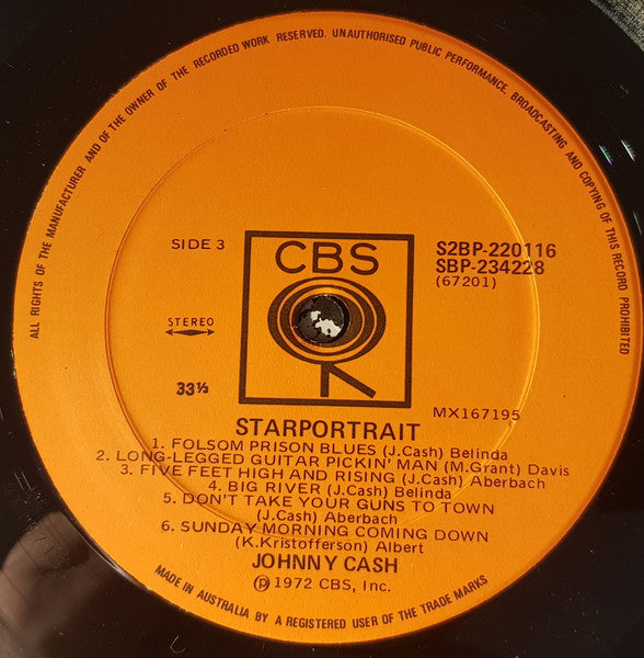 Johnny Cash : Starportrait (2xLP, Comp, Gat)