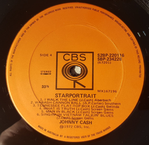 Johnny Cash : Starportrait (2xLP, Comp, Gat)