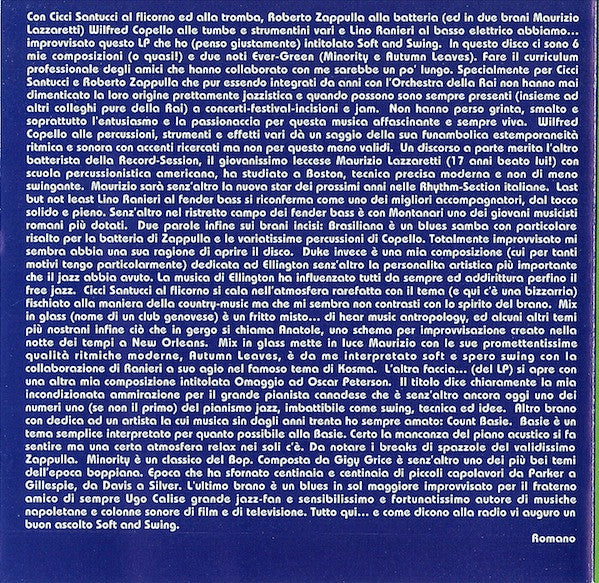 Romano Mussolini & His Friends : Soft & Swing (CD, Album, RE)