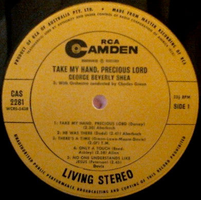George Beverly Shea : Take My Hand Precious Lord (LP, Enh)