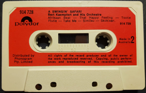 Bert Kaempfert And His Orchestra* : A Swingin' Safari (Cass, Album)