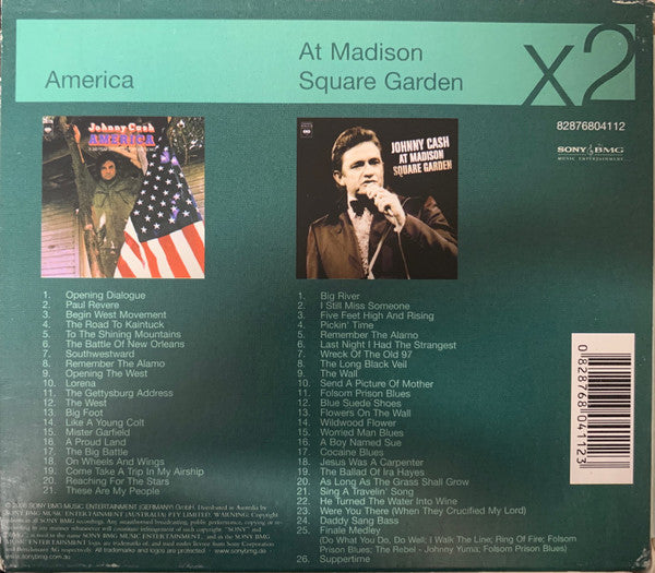 Johnny Cash : America / At Madison Square Garden (CD, Album, RE + CD, Album, RE + Box, Comp)