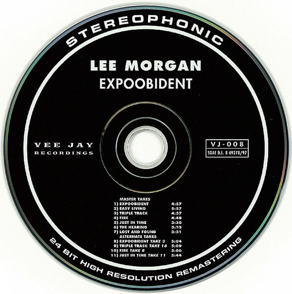 Lee Morgan : Expoobident (CD, Album, RE, RM)
