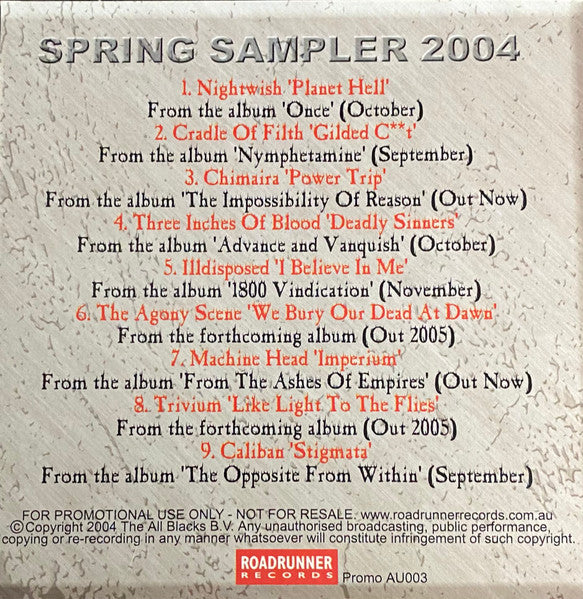 Various : Spring Sampler 2004 (CD, Smplr)