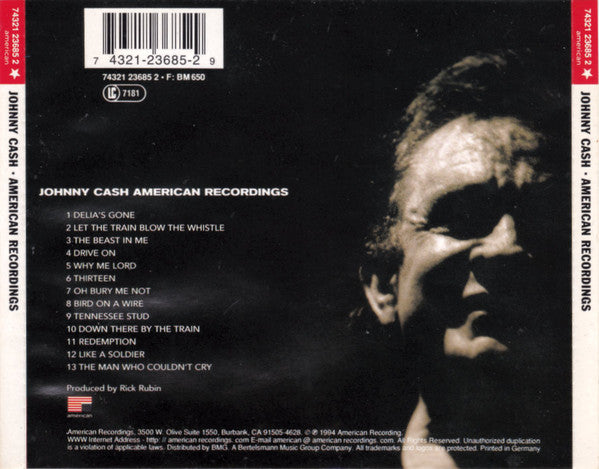 Johnny Cash : American Recordings (CD, Album)