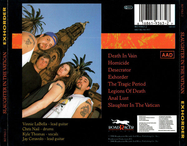 Exhorder : Slaughter In The Vatican (CD, Album)
