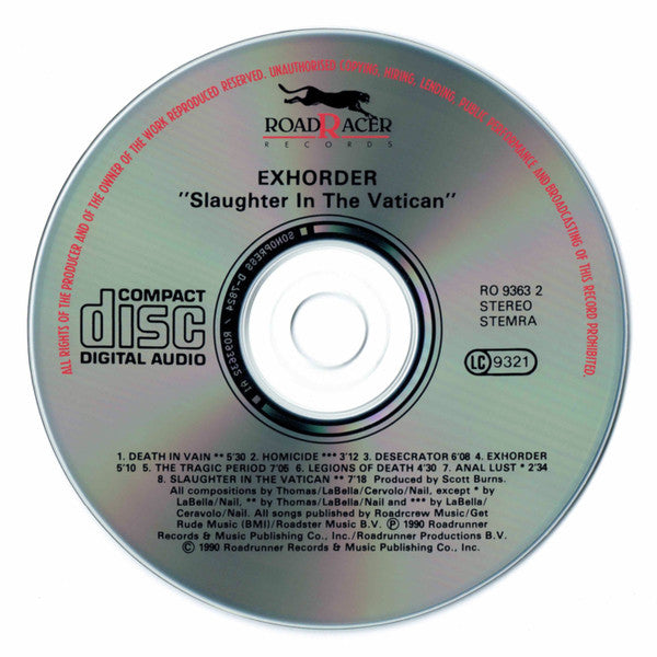 Exhorder : Slaughter In The Vatican (CD, Album)