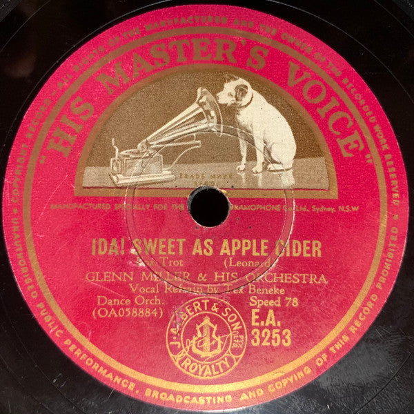 Glenn Miller And His Orchestra : American Patrol / Ida! Sweet As Apple Cider (Shellac, 10", RP)