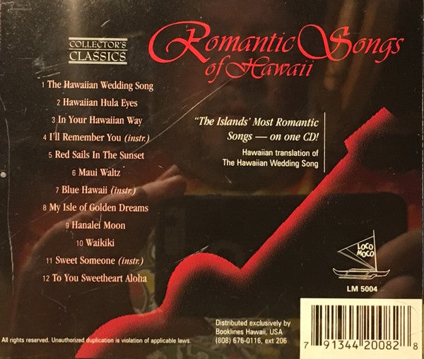 Unknown Artist : Romantic Songs Of Hawaii (CD, Album)