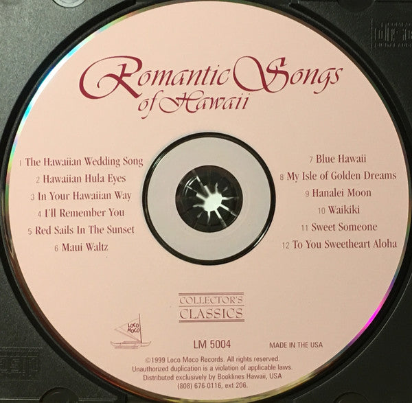 Unknown Artist : Romantic Songs Of Hawaii (CD, Album)