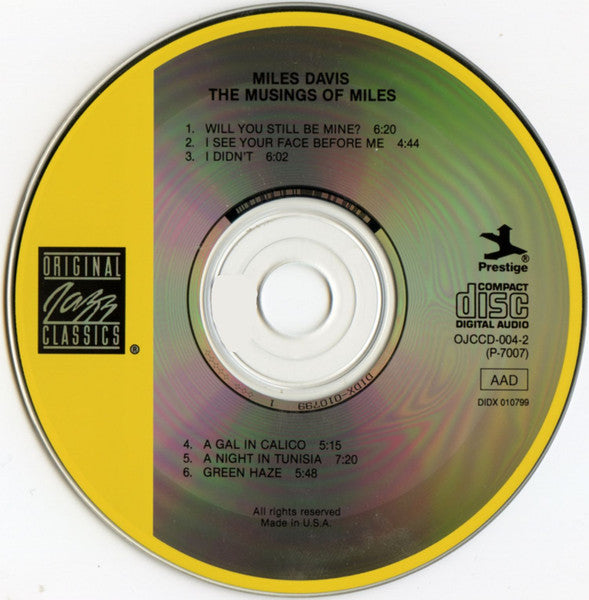 Miles Davis : The Musings Of Miles (CD, Album, RE, RM)