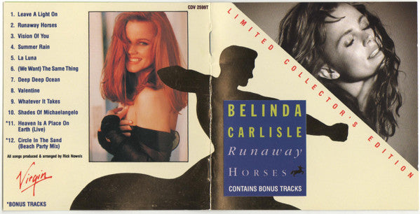 Belinda Carlisle : Runaway Horses (CD, Album, Ltd)