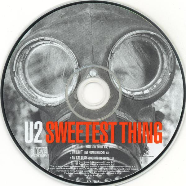U2 : Sweetest Thing (CD, Single)