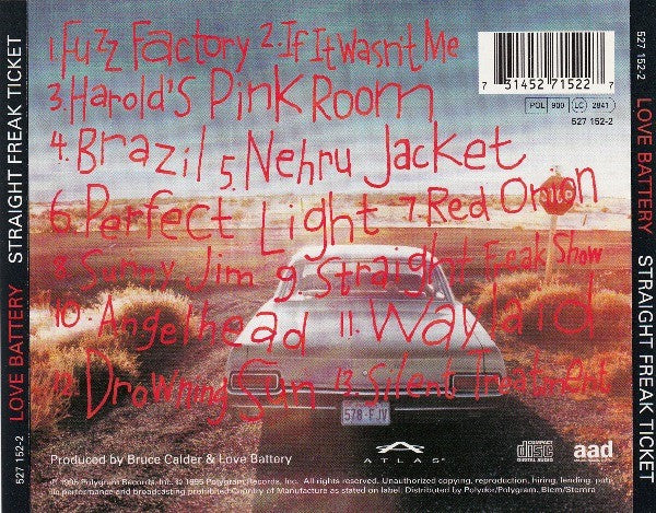 Love Battery : Straight Freak Ticket (CD, Album)