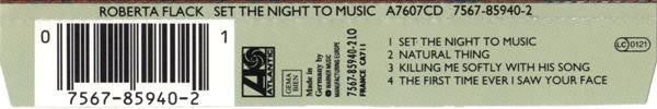 Roberta Flack Duet With Maxi Priest : Set The Night To Music (CD, Single)