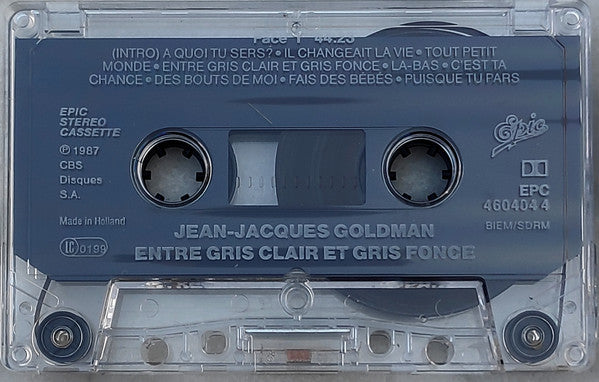 Jean-Jacques Goldman : Entre Gris Clair Et Gris Foncé (Cass, Album)