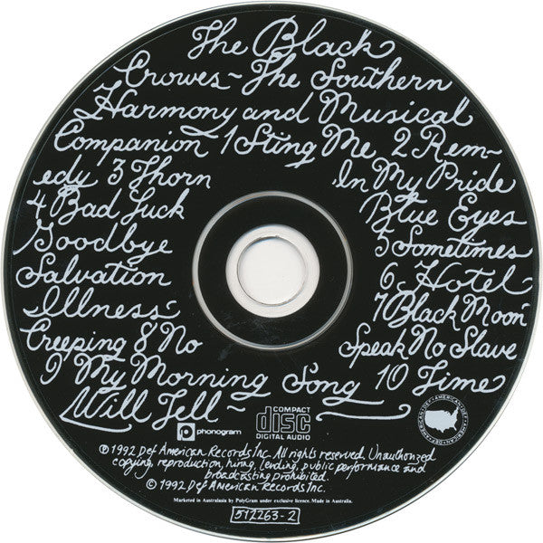 The Black Crowes : The Southern Harmony And Musical Companion (CD, Album)