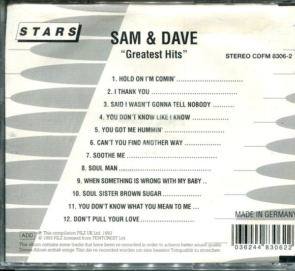 Sam & Dave : Greatest Hits (CD, Comp, RM)