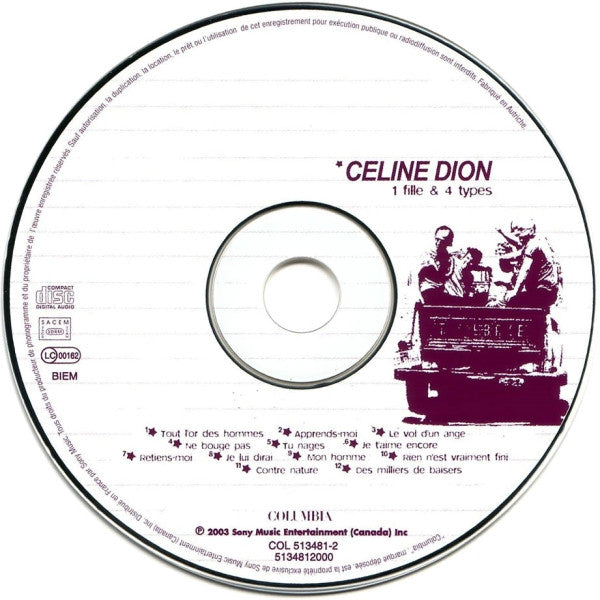 Celine Dion* : 1 Fille & 4 Types (CD, Album)
