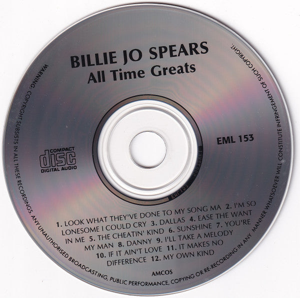 Billie Jo Spears : All Time Greats (CD, Comp)