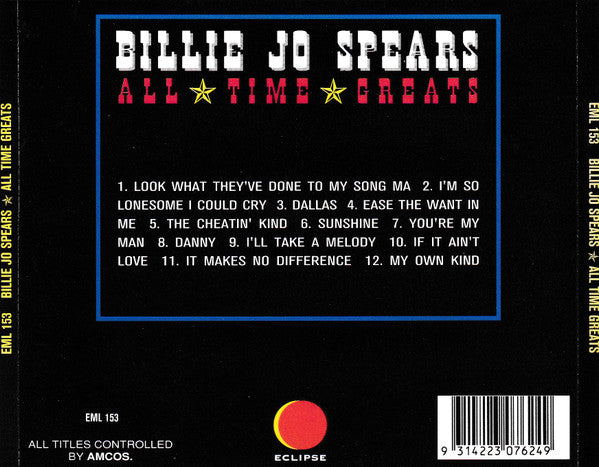 Billie Jo Spears : All Time Greats (CD, Comp)