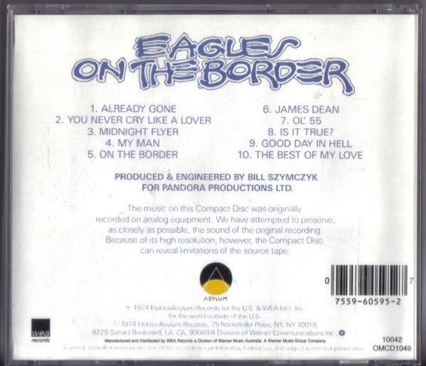 Eagles : On The Border (CD, Album, RE)