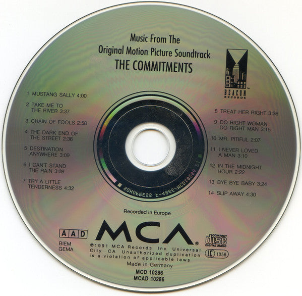 The Commitments : The Commitments (Original Motion Picture Soundtrack) (CD, Album)