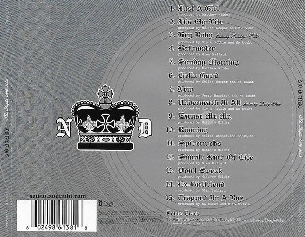No Doubt : The Singles 1992 - 2003 (CD, Comp)